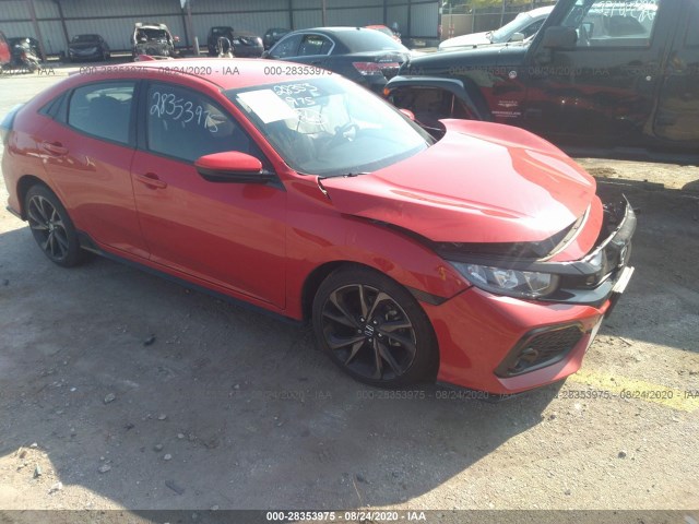 honda civic hatchback 2019 shhfk7h45ku220919