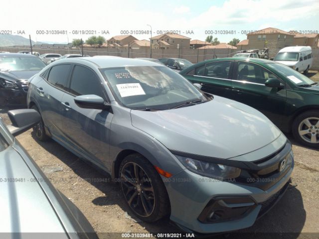 honda civic hatchback 2020 shhfk7h45lu213860