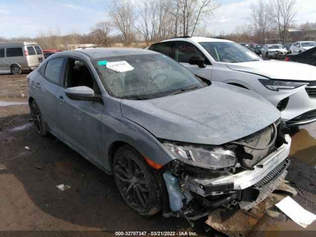 honda civic hatchback 2021 shhfk7h45mu212564