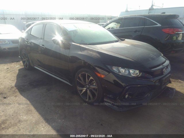 honda civic hatchback 2017 shhfk7h46hu407322