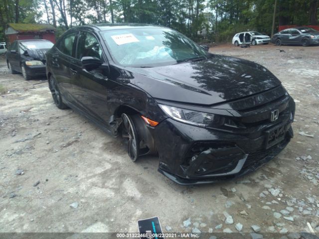 honda civic hatchback 2021 shhfk7h46mu225551