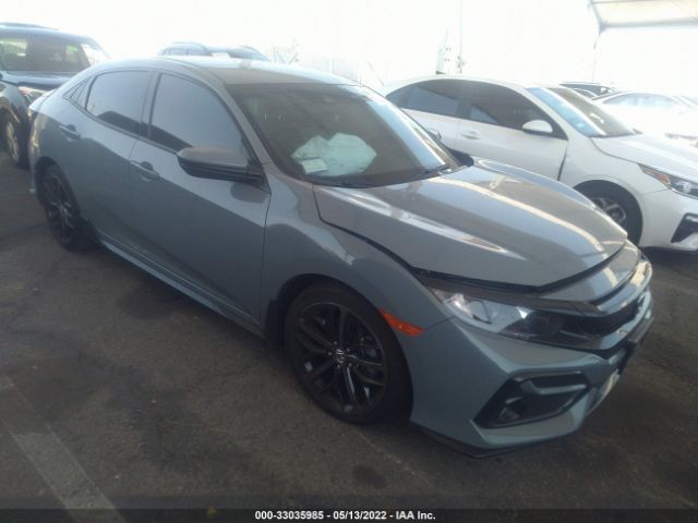 honda civic hatchback 2021 shhfk7h46mu421134