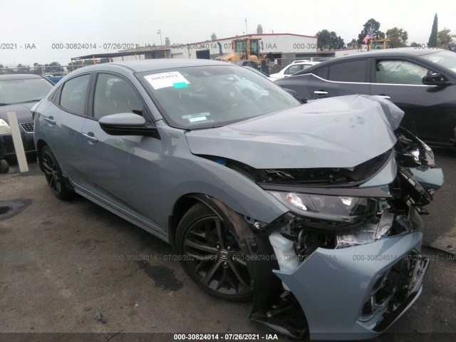 honda civic hatchback 2021 shhfk7h47mu408425