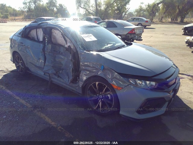 honda civic hatchback 2018 shhfk7h48ju425729