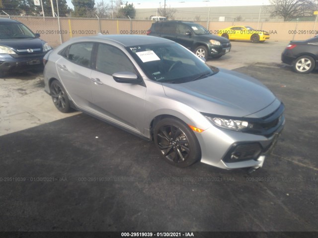 honda civic hatchback 2017 shhfk7h49hu422218