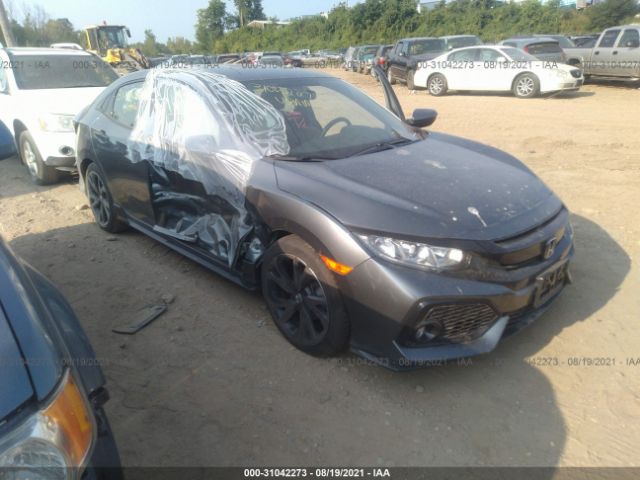 honda civic hatchback 2018 shhfk7h49ju213499