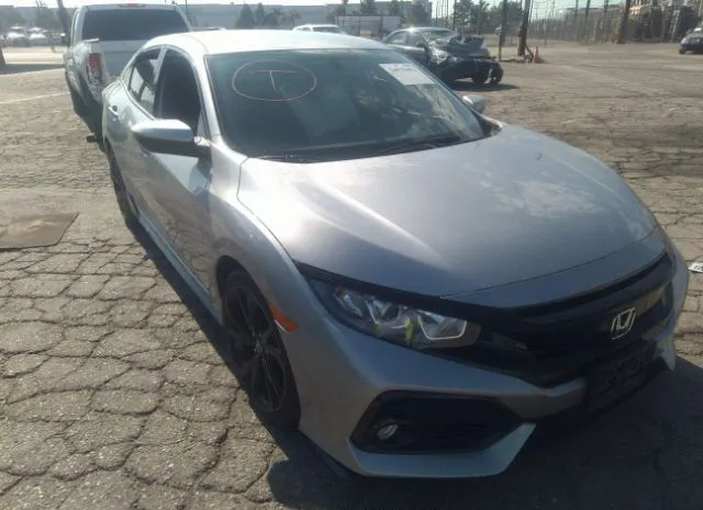 honda civic hatchback 2018 shhfk7h49ju432513