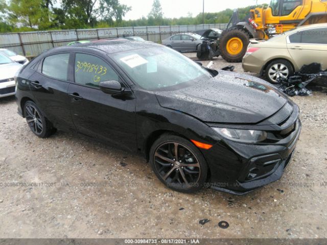 honda civic hatchback 2021 shhfk7h49mu217976