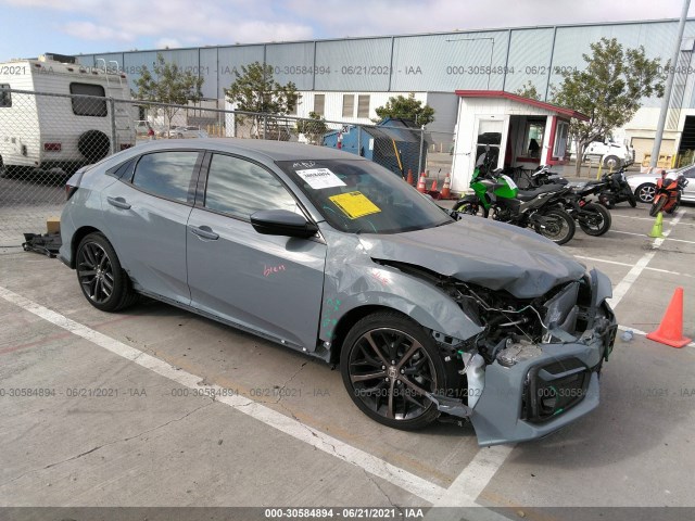 honda civic hatchback 2021 shhfk7h49mu408040