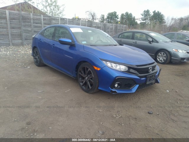 honda civic hatchback 2018 shhfk7h4xju418667