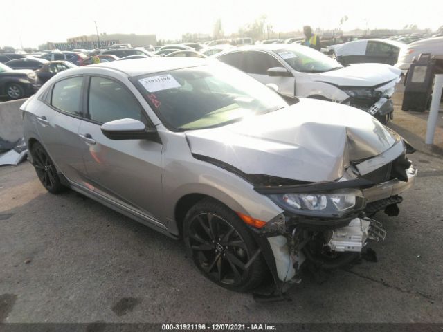 honda civic hatchback 2019 shhfk7h4xku421621