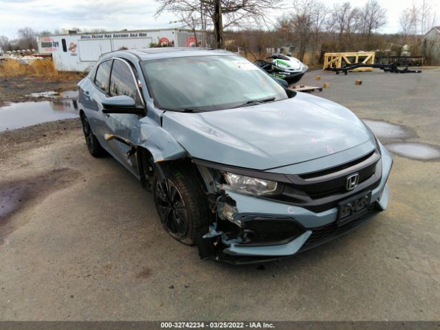 honda civic hatchback 2017 shhfk7h53hu400644