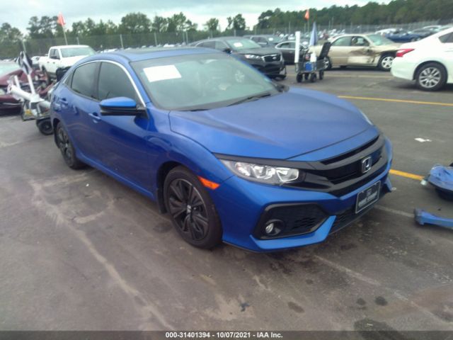 honda civic hatchback 2017 shhfk7h54hu227300