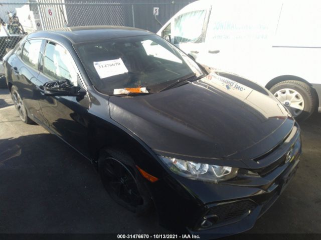 honda civic hatchback 2018 shhfk7h55ju420786