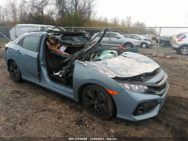 honda civic hatchback 2017 shhfk7h58hu421876