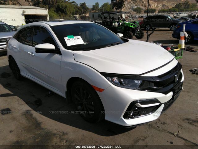 honda civic hatchback 2021 shhfk7h64mu412451