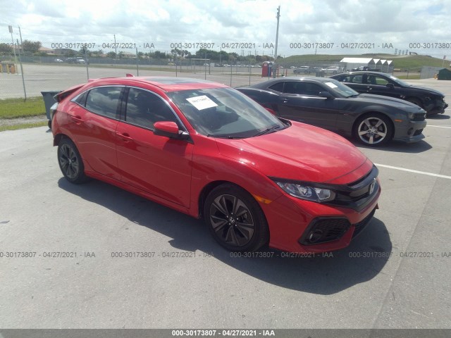 honda civic hatchback 2019 shhfk7h66ku221515