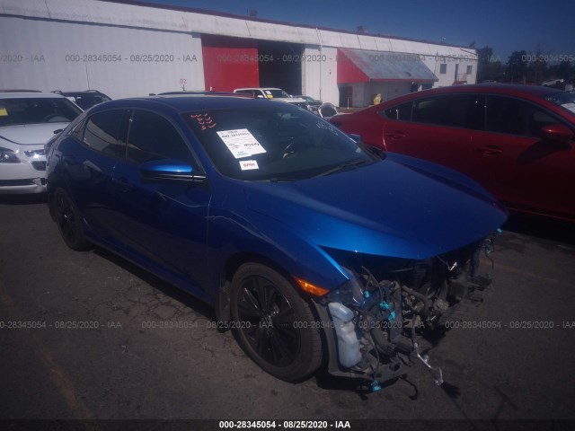 honda civic hatchback 2018 shhfk7h72ju408127