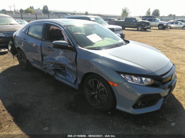 honda civic hatchback 2017 shhfk7h78hu405338