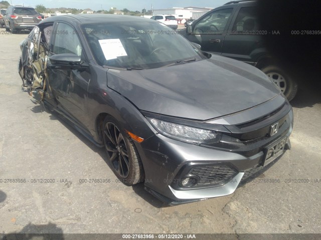 honda civic hatchback 2017 shhfk7h90hu215776