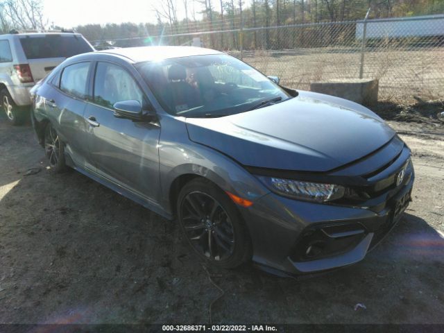 honda civic hatchback 2021 shhfk7h90mu417785