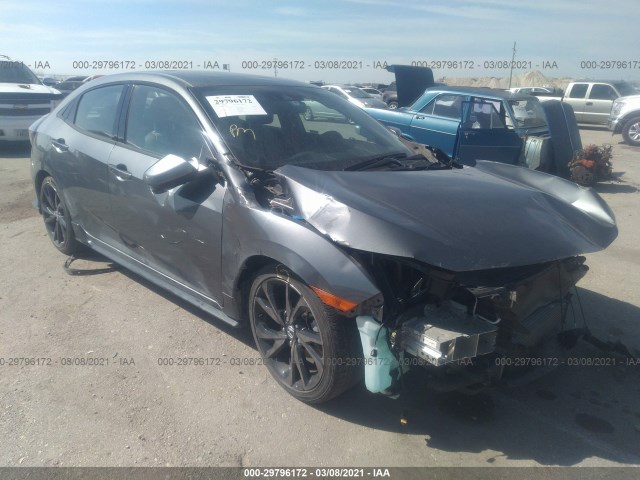 honda civic hatchback 2018 shhfk7h92ju414432