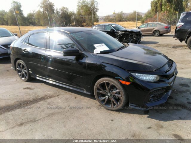 honda civic hatchback 2017 shhfk7h93hu416331