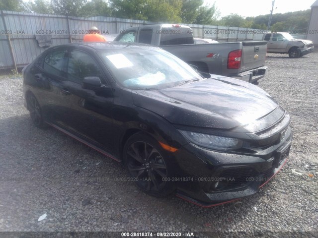 honda civic hatchback 2018 shhfk7h94ju216001