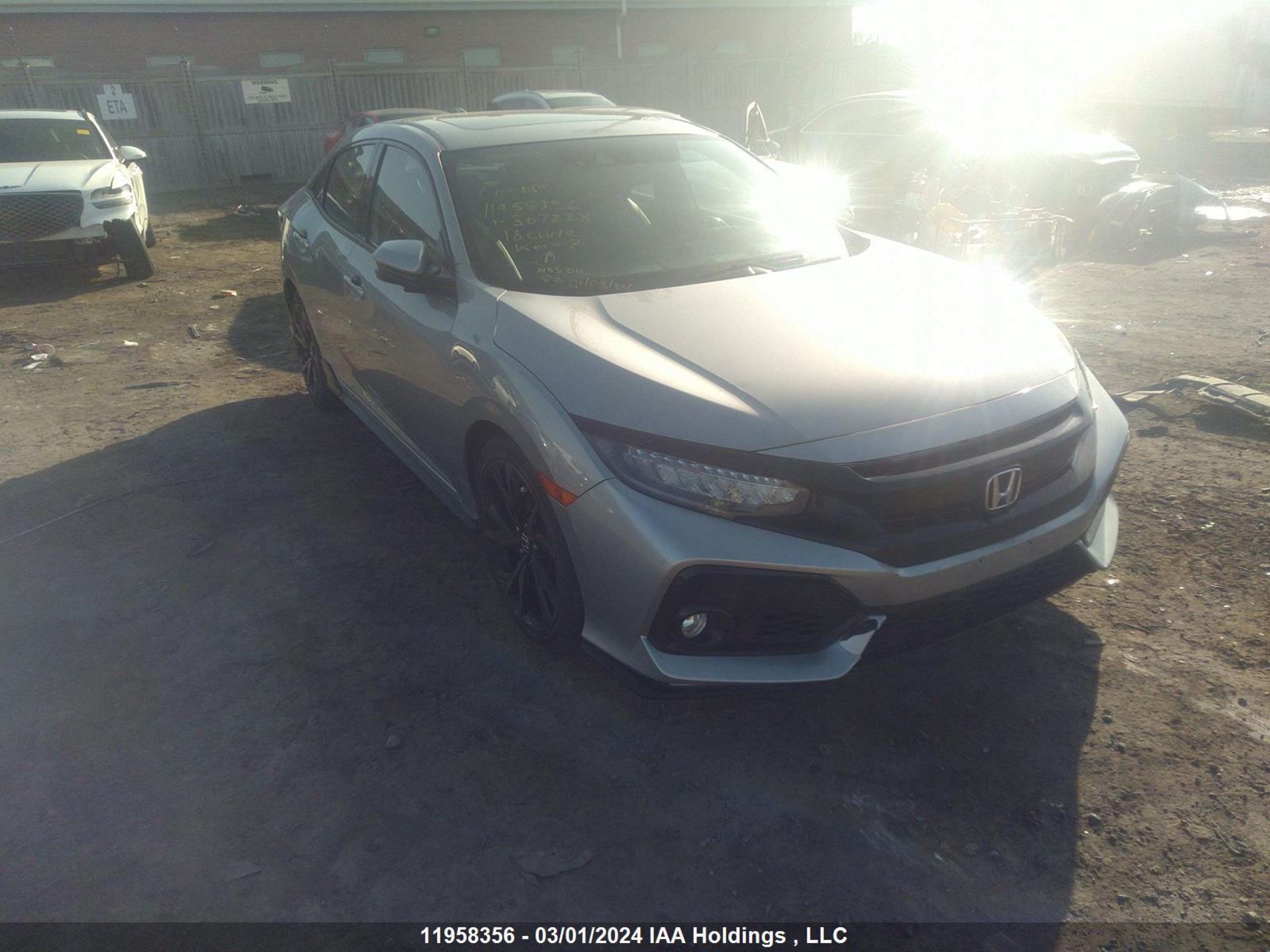 honda civic 2018 shhfk7h95ju307228