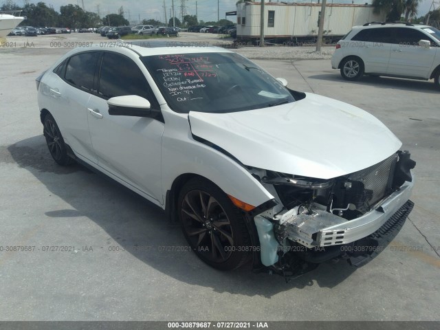 honda civic hatchback 2019 shhfk7h98ku223941