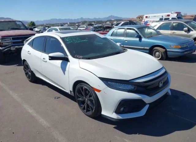 honda civic hatchback 2017 shhfk7h9xhu227627