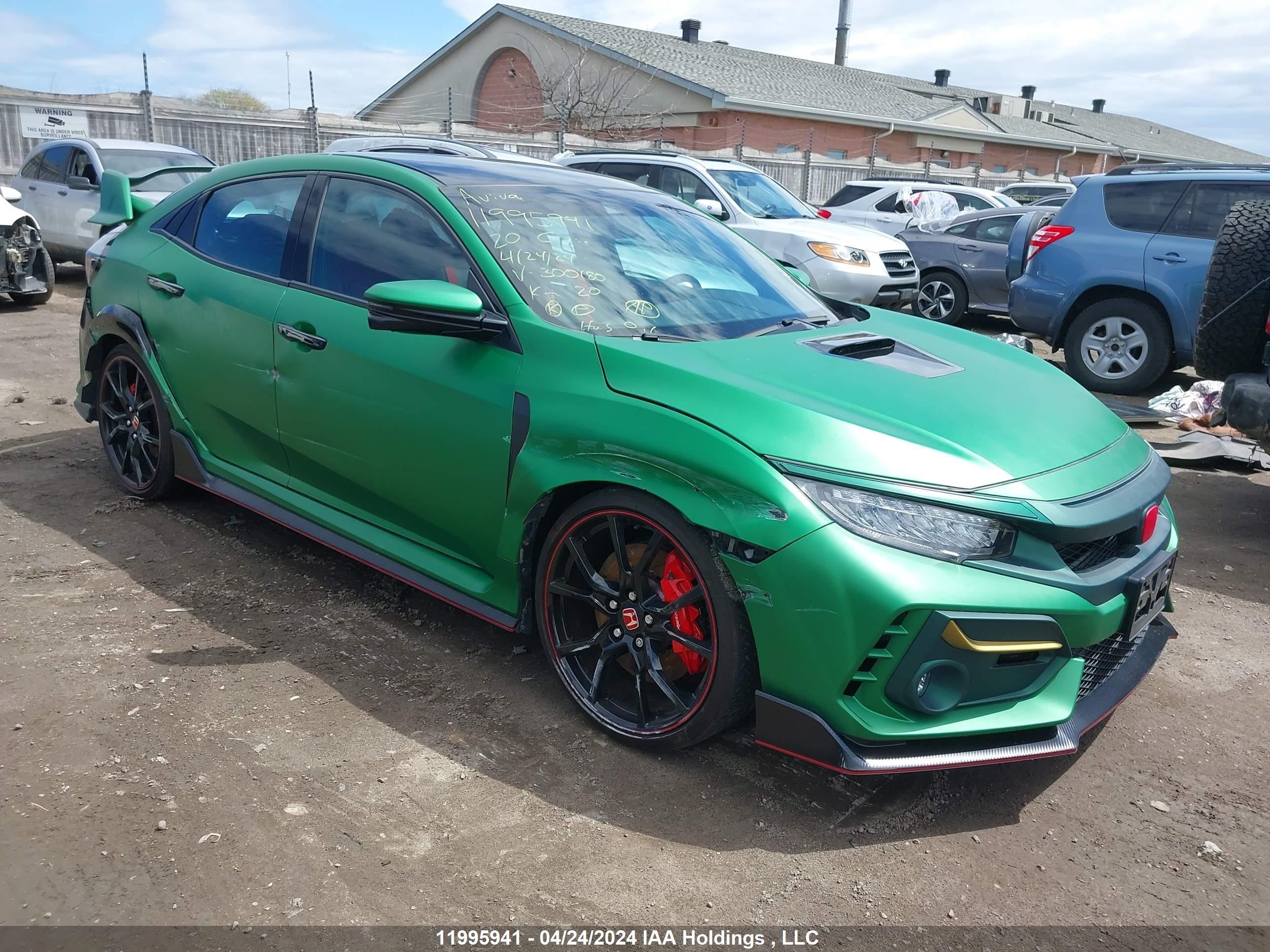 honda civic type r 2020 shhfk8g34lu300180