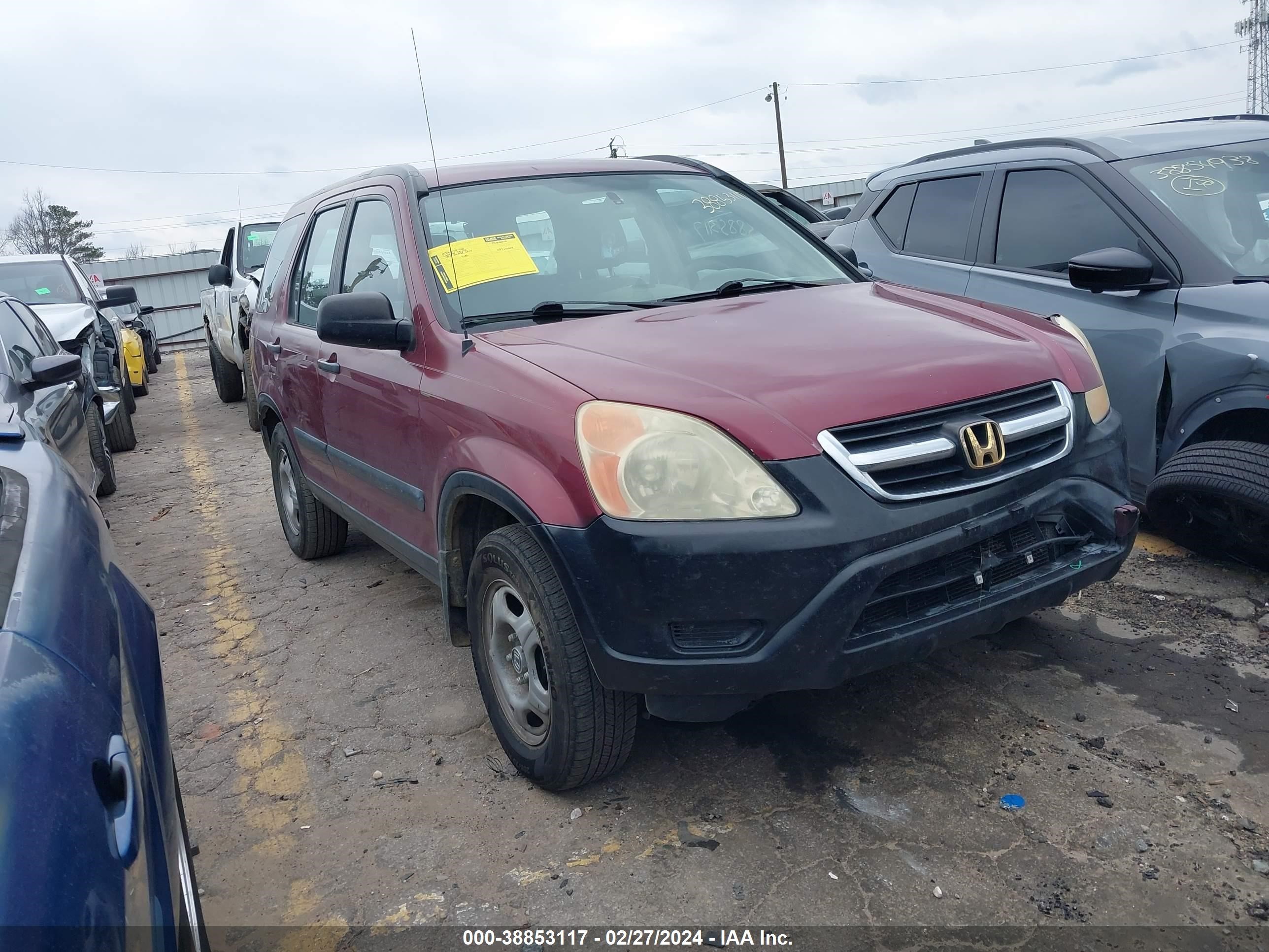 honda cr-v 2004 shsrd68434u204510