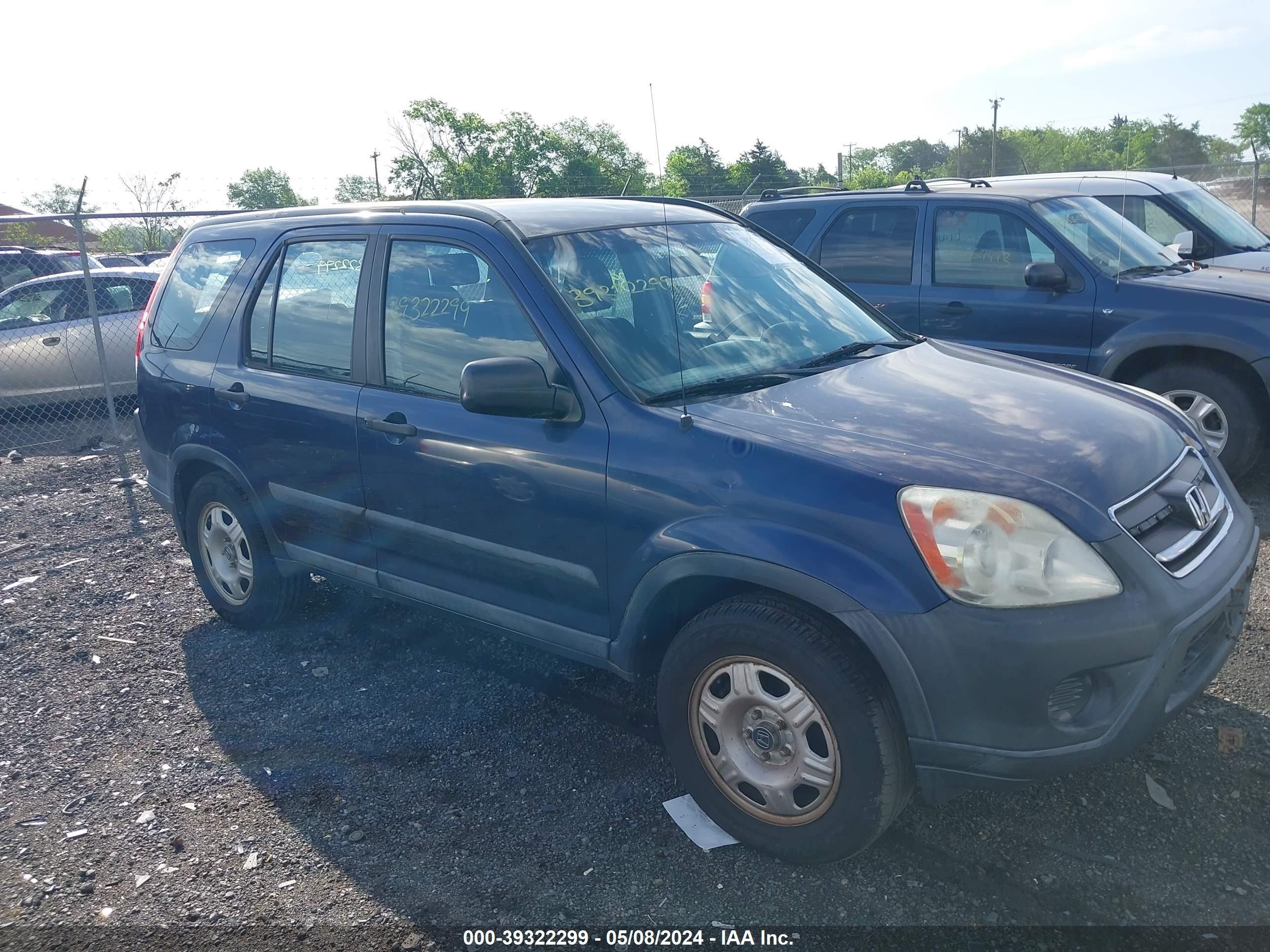 honda cr-v 2005 shsrd78515u306307