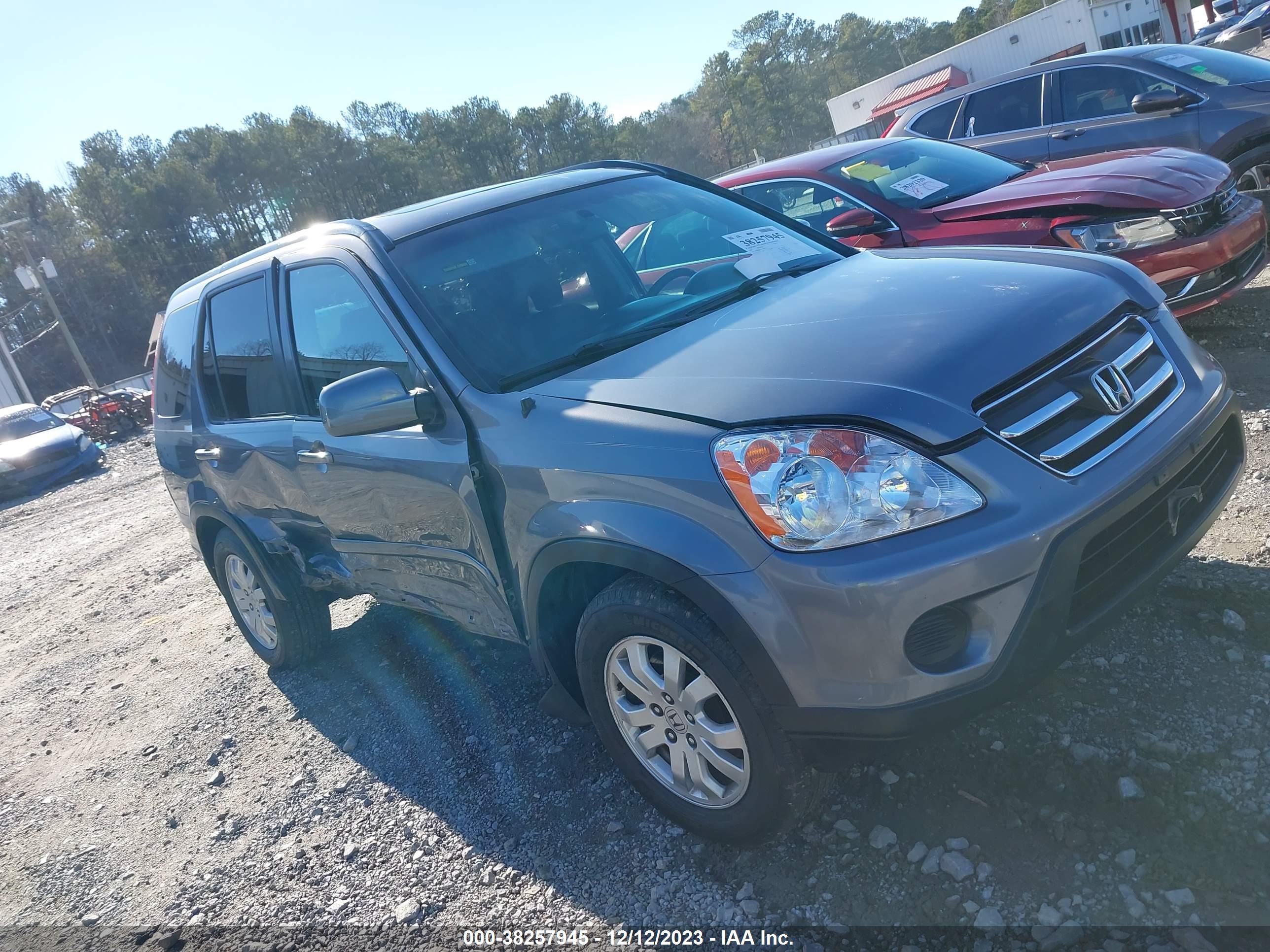 honda cr-v 2005 shsrd78925u338170