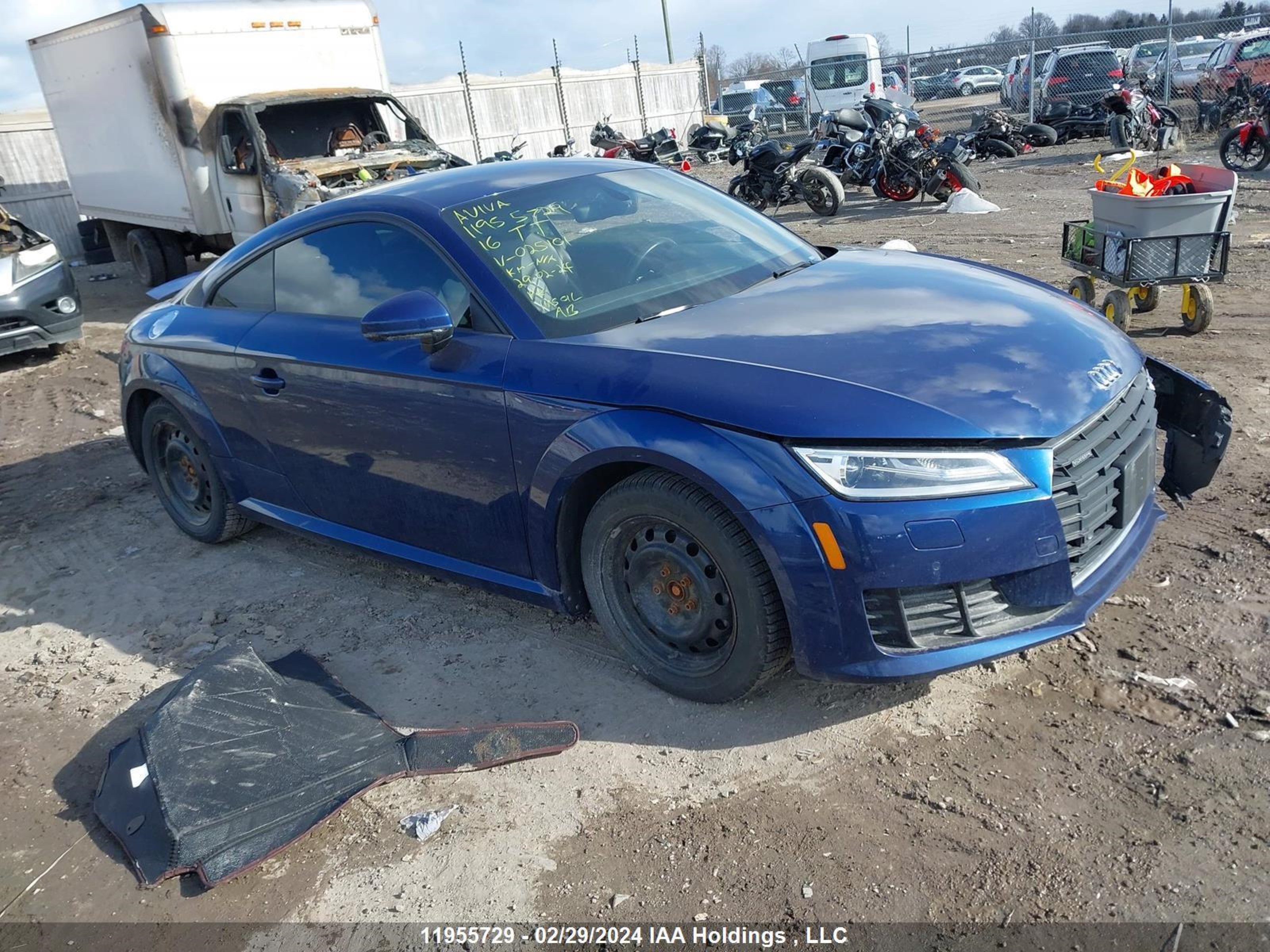 audi tt 2016 truc5afv6g1025101