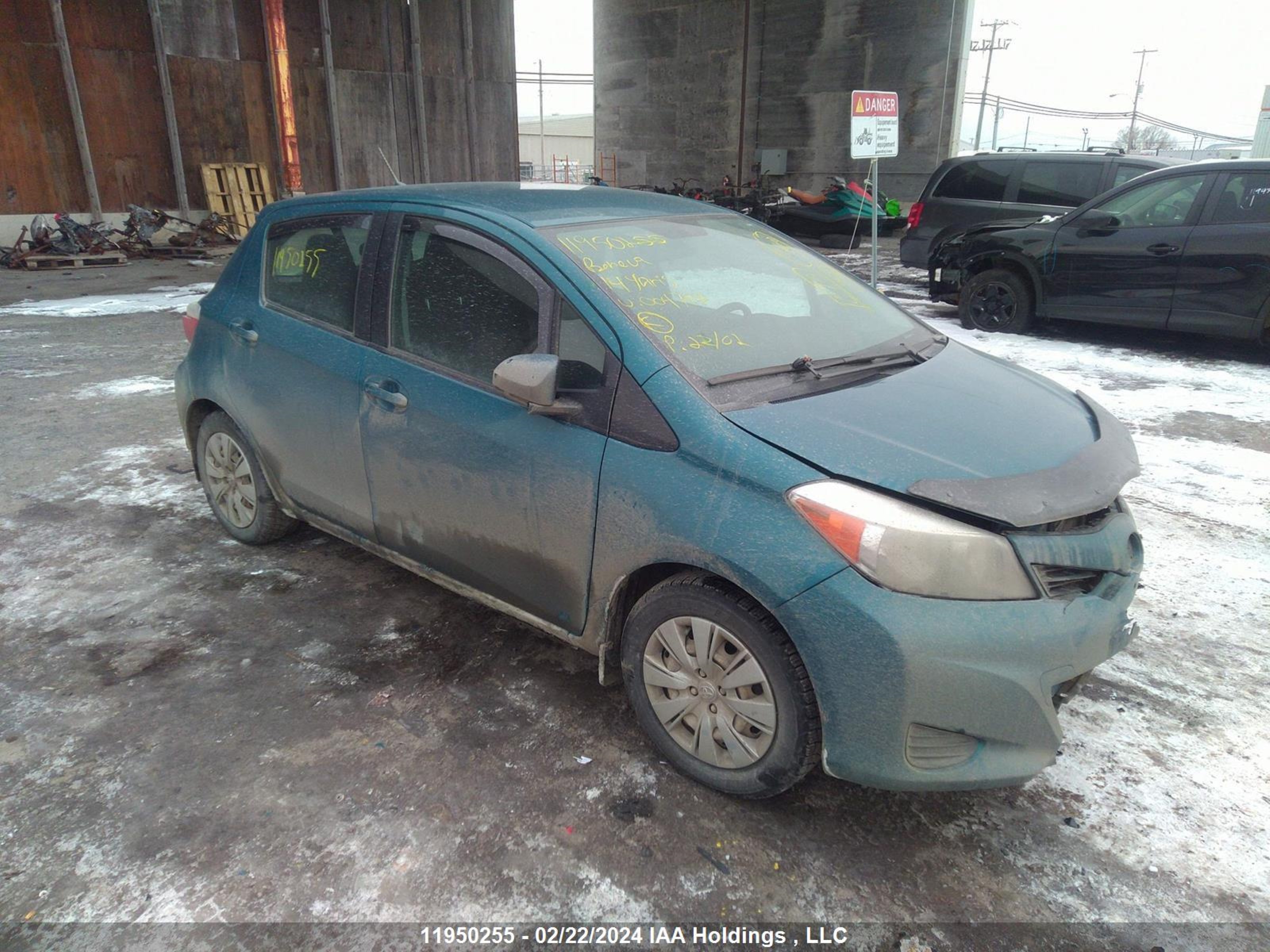 toyota yaris 2014 vnkktud34ea004797