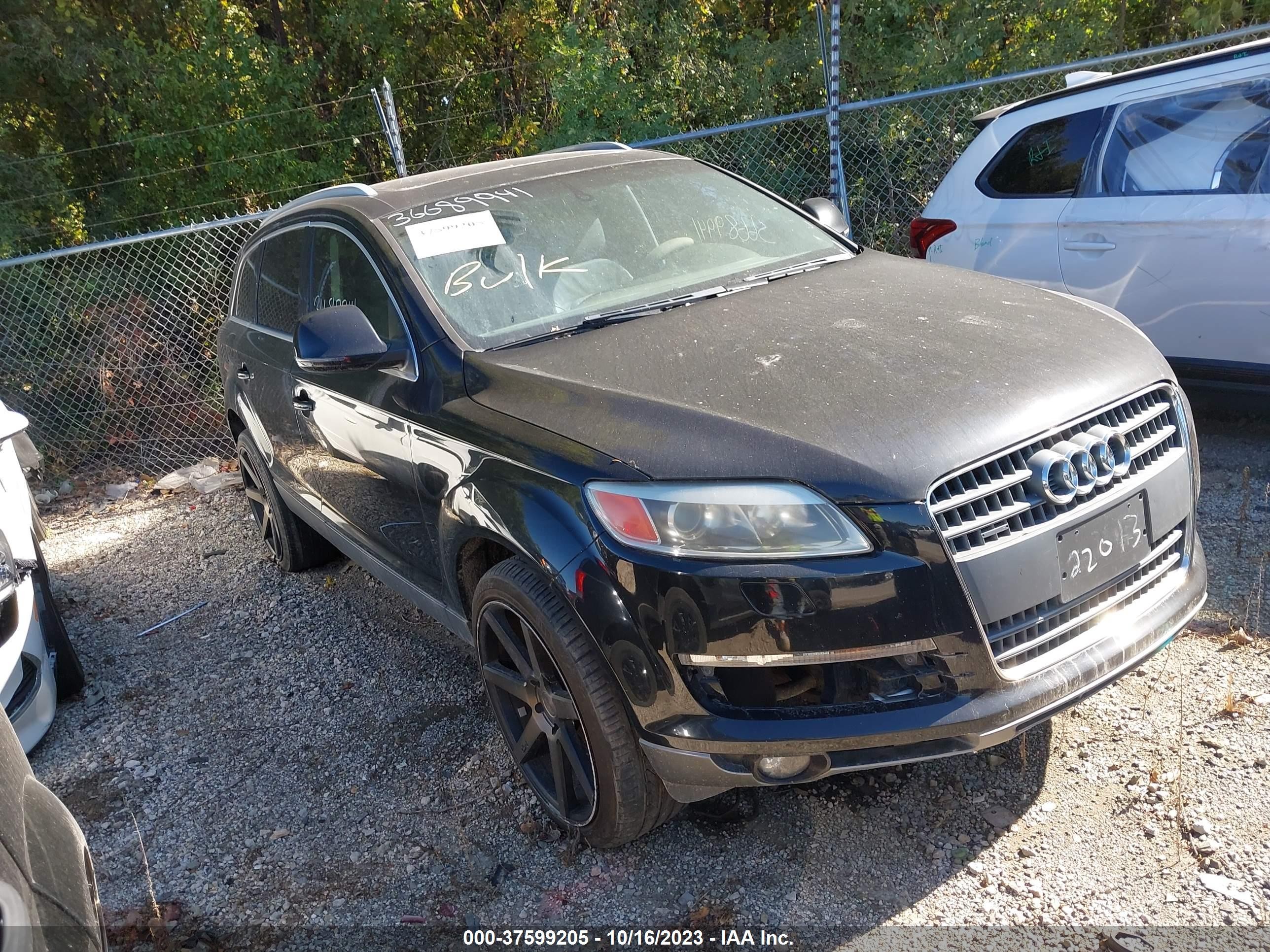 audi q7 2007 wa1bv74l57d094316