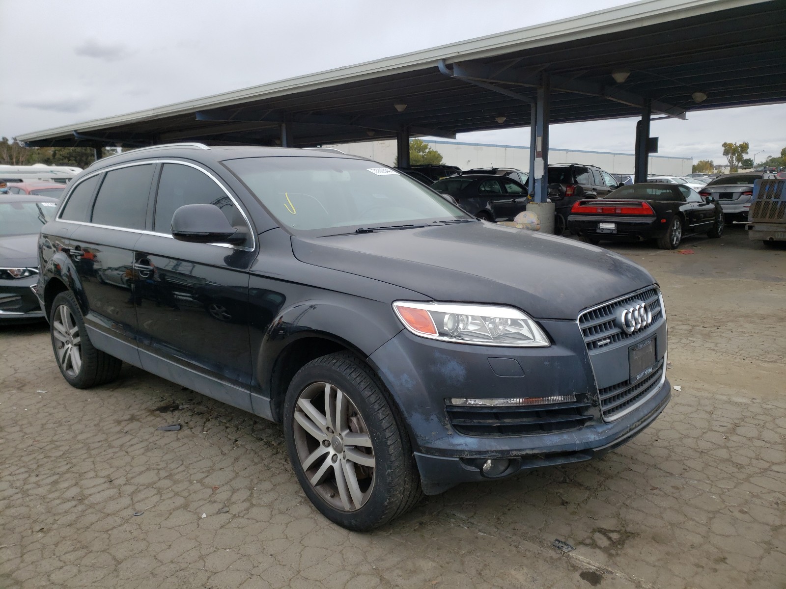 audi q7 2007 wa1by74l07d043703