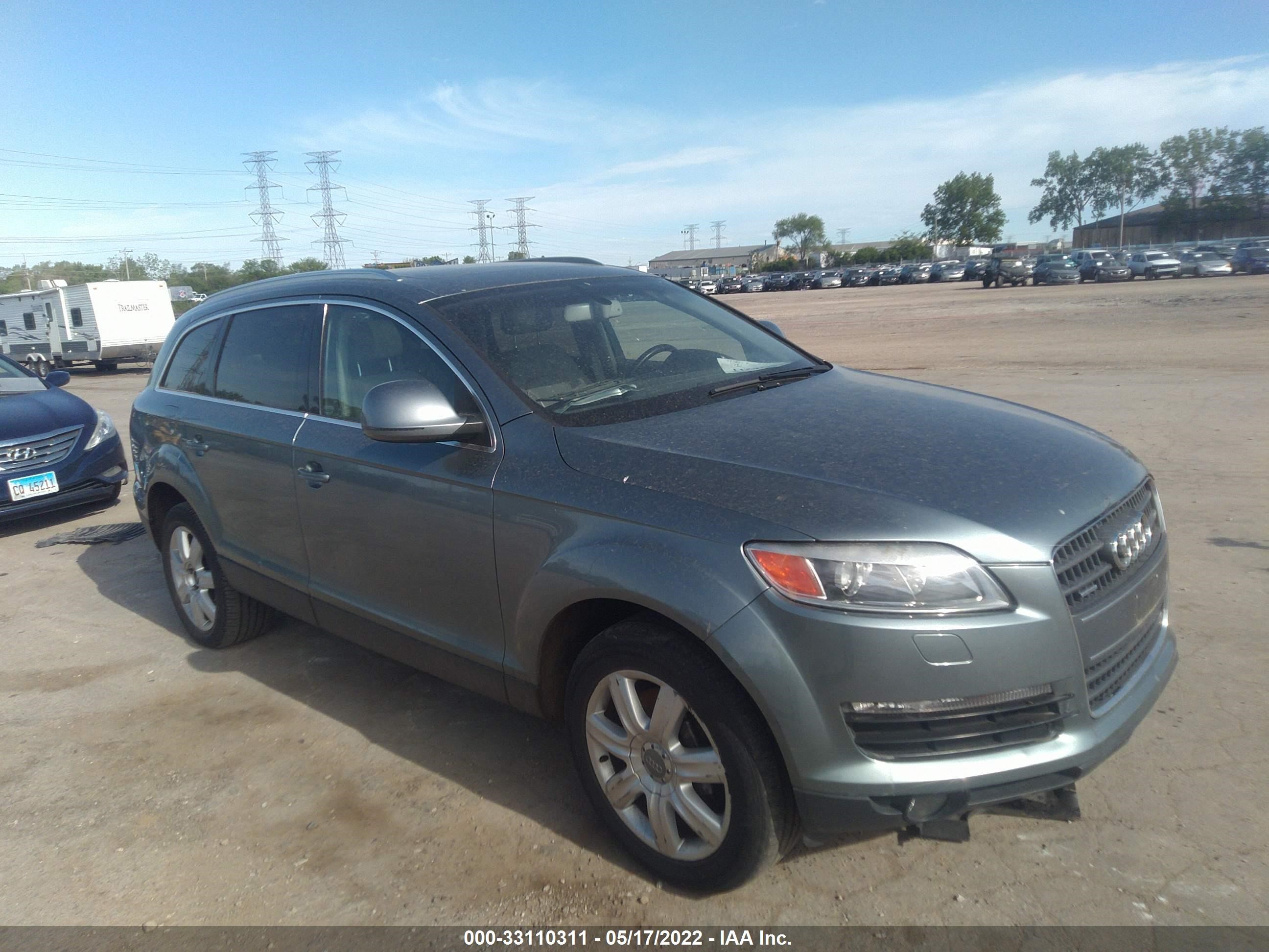 audi q7 2007 wa1by74l17d037974