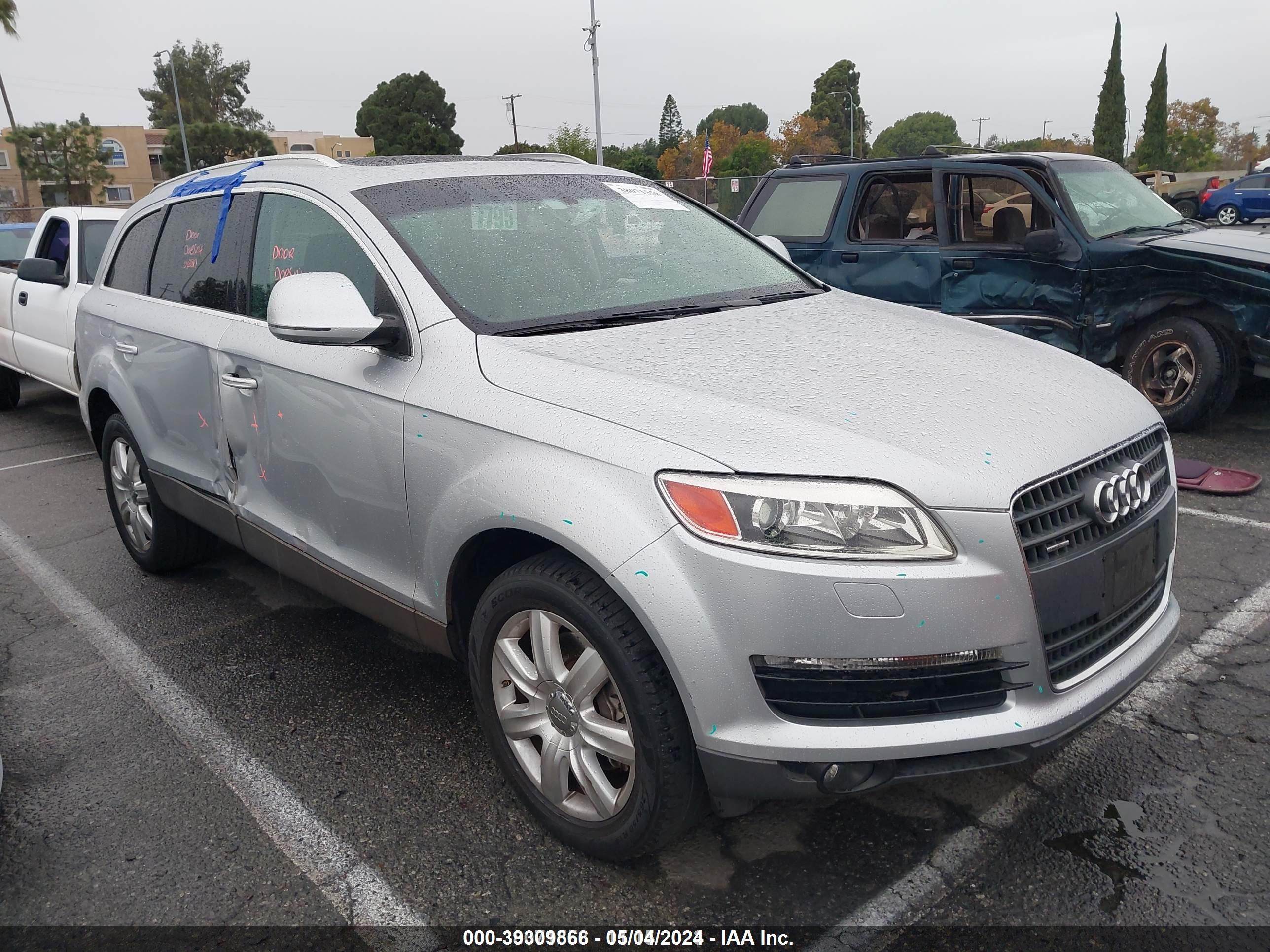 audi q7 2007 wa1by74l27d064455