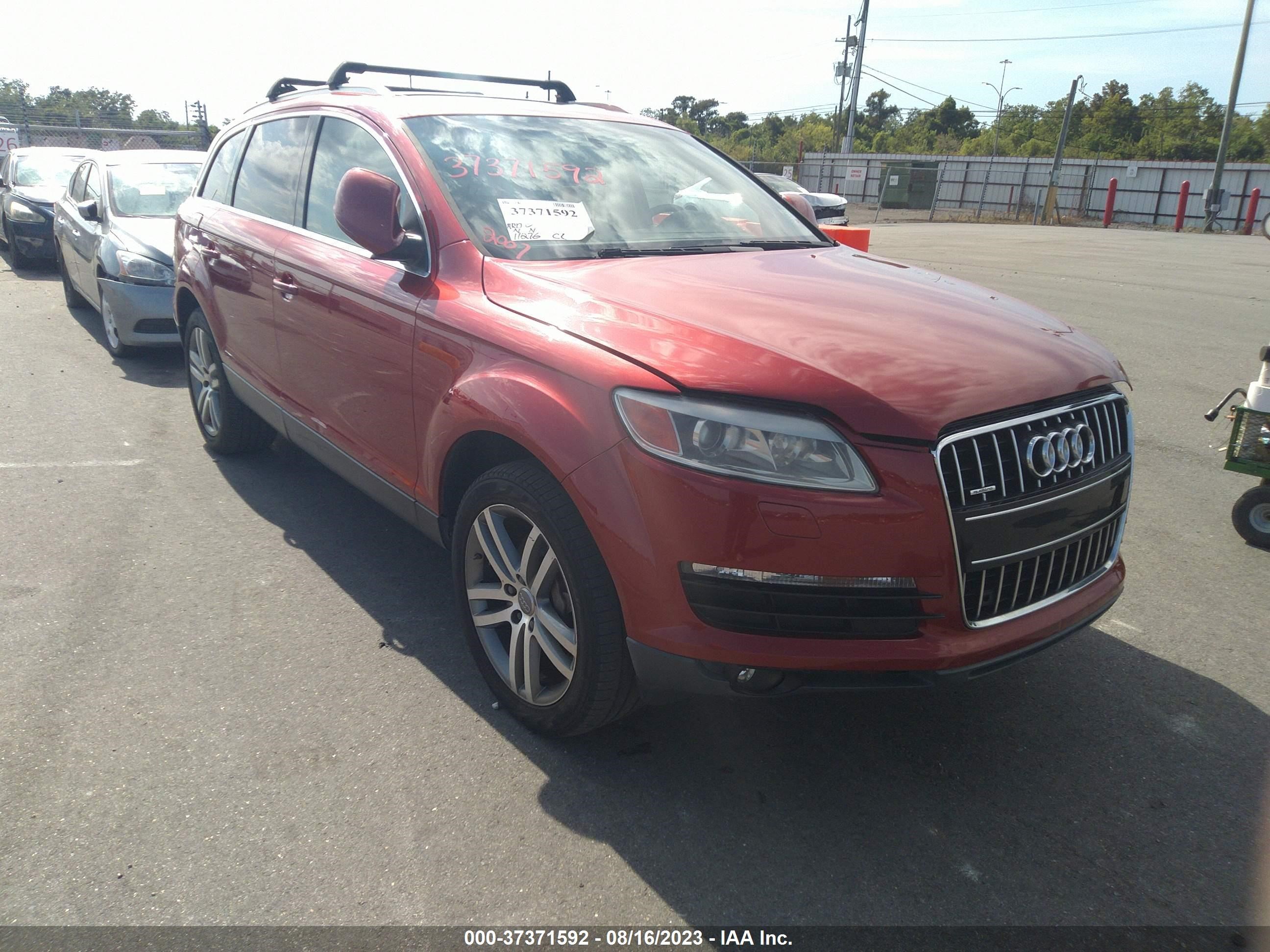 audi q7 2007 wa1by74l47d074369