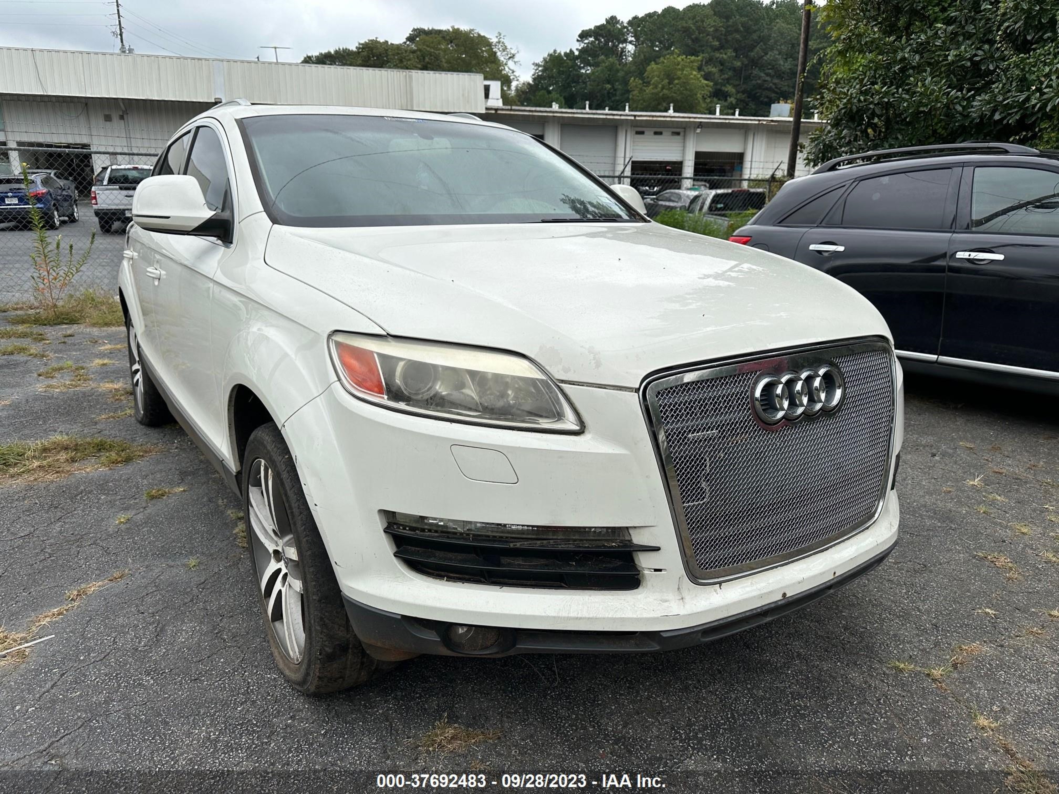 audi q7 2007 wa1by74l87d049197