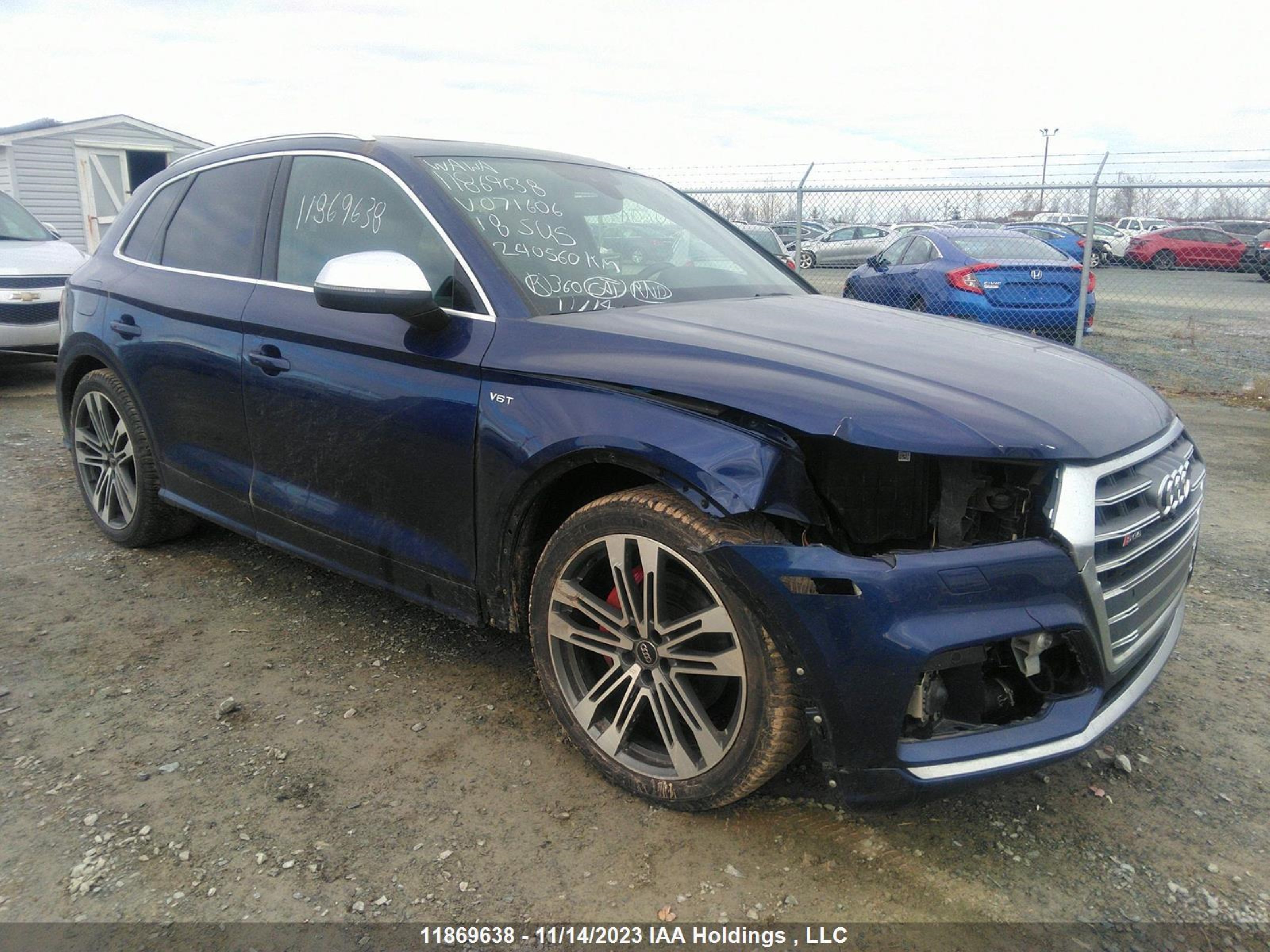 audi sq5 2018 wa1c4afy9j2071606