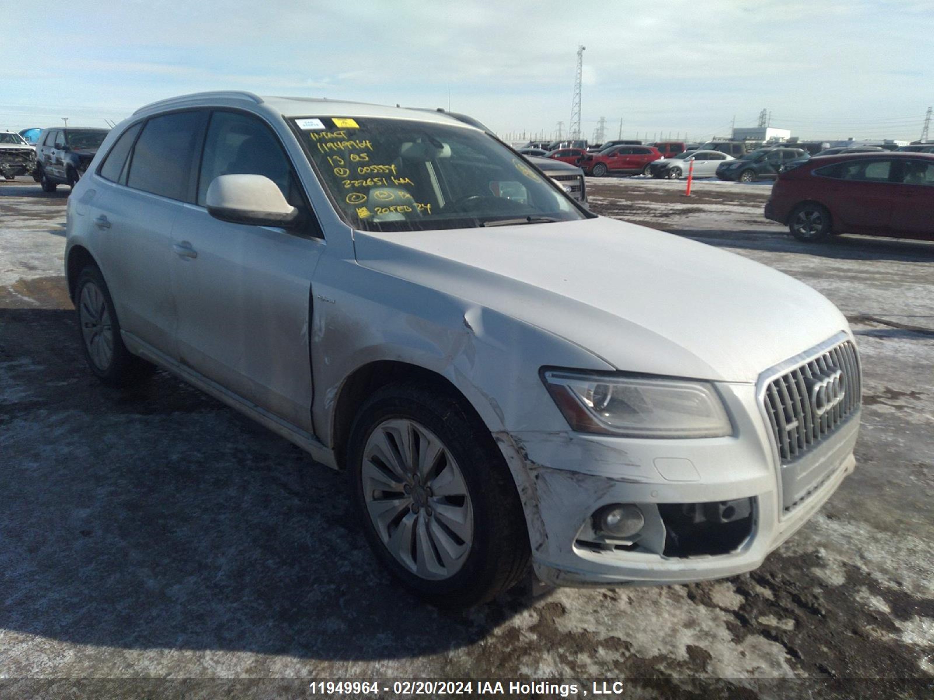 audi q5 2013 wa1c8cfp3da005554