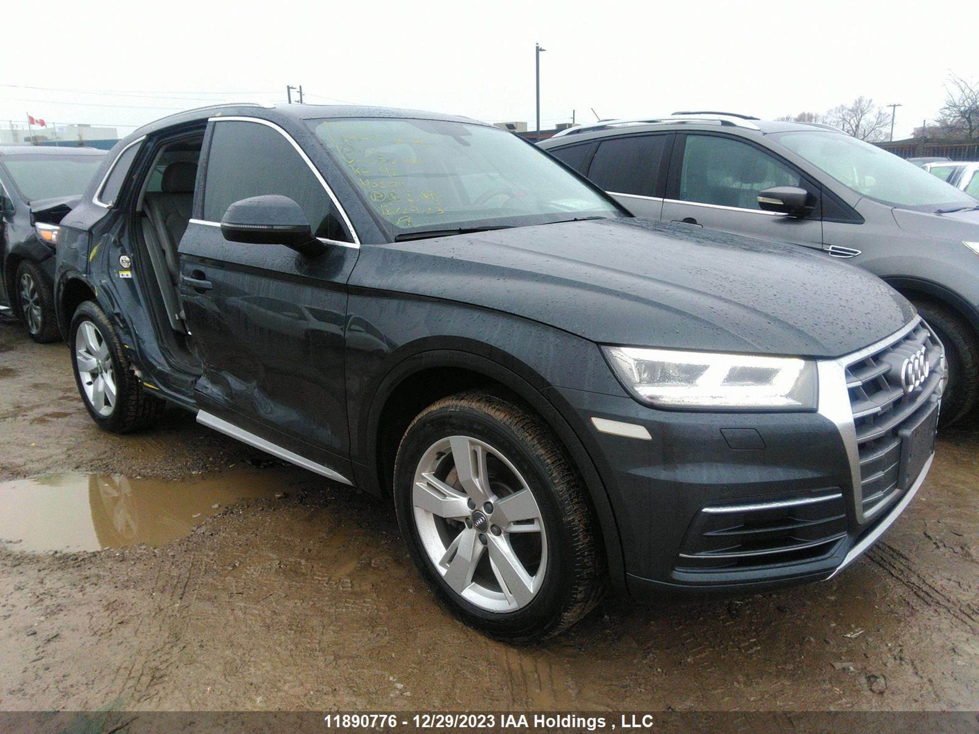 audi q5 2018 wa1cnbfy3j2022436