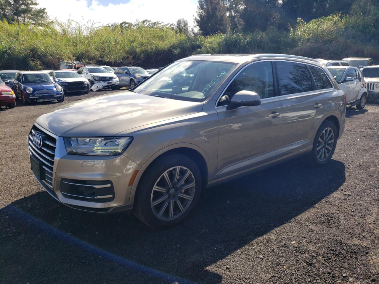 audi q7 2017 wa1laaf71hd008496