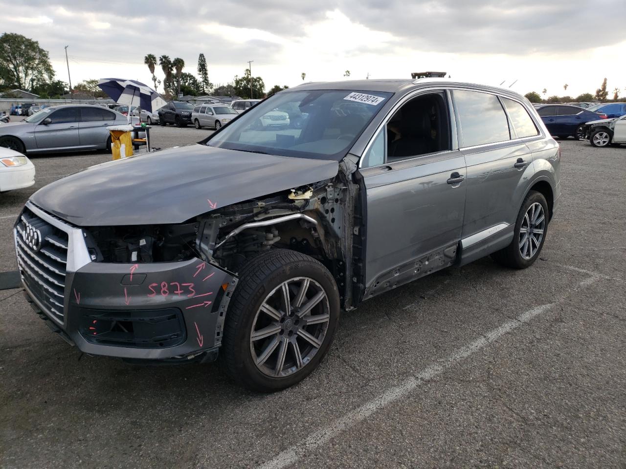 audi q7 2017 wa1laaf75hd049147