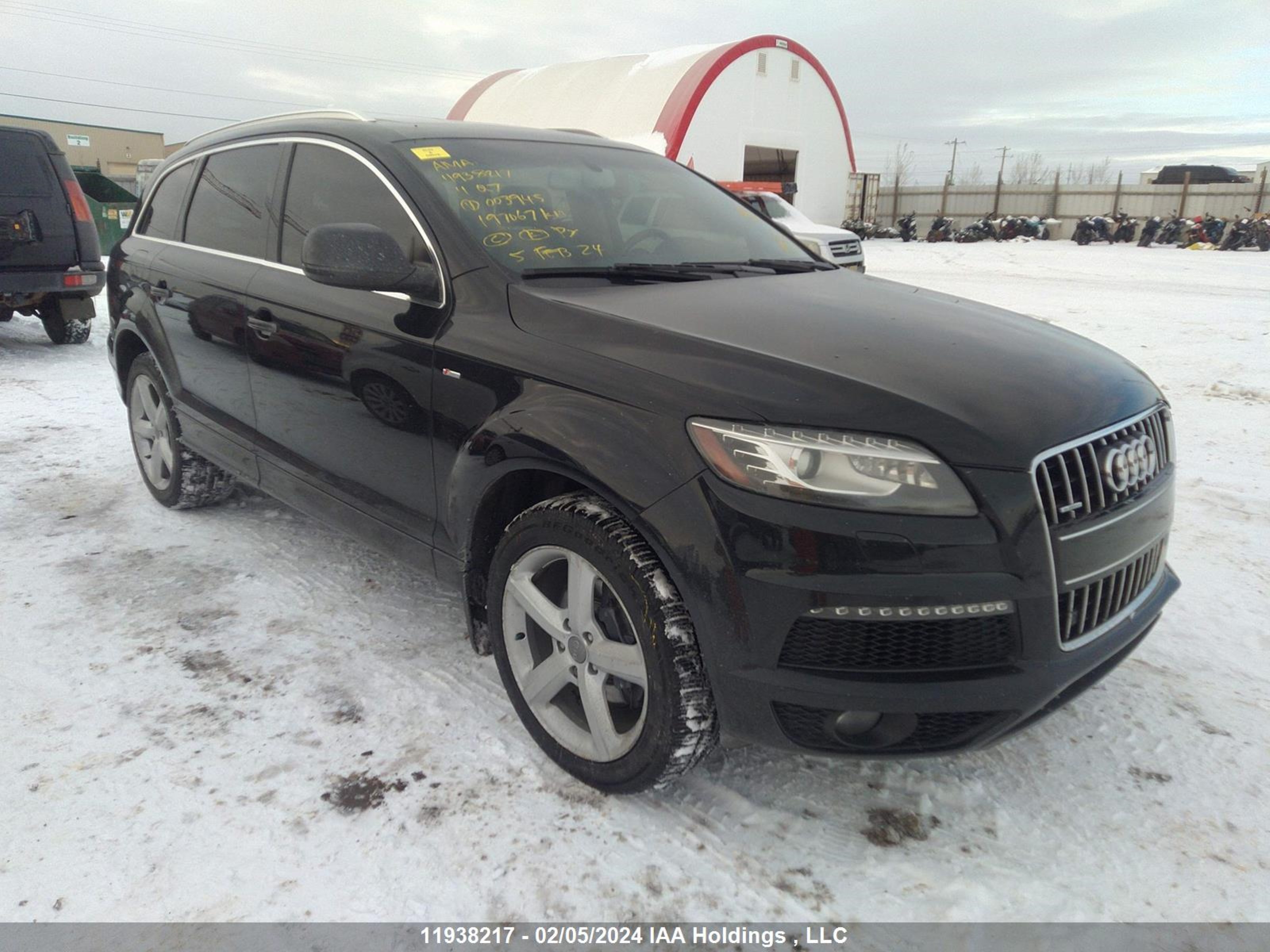 audi q7 2011 wa1mgcfe6bd003945