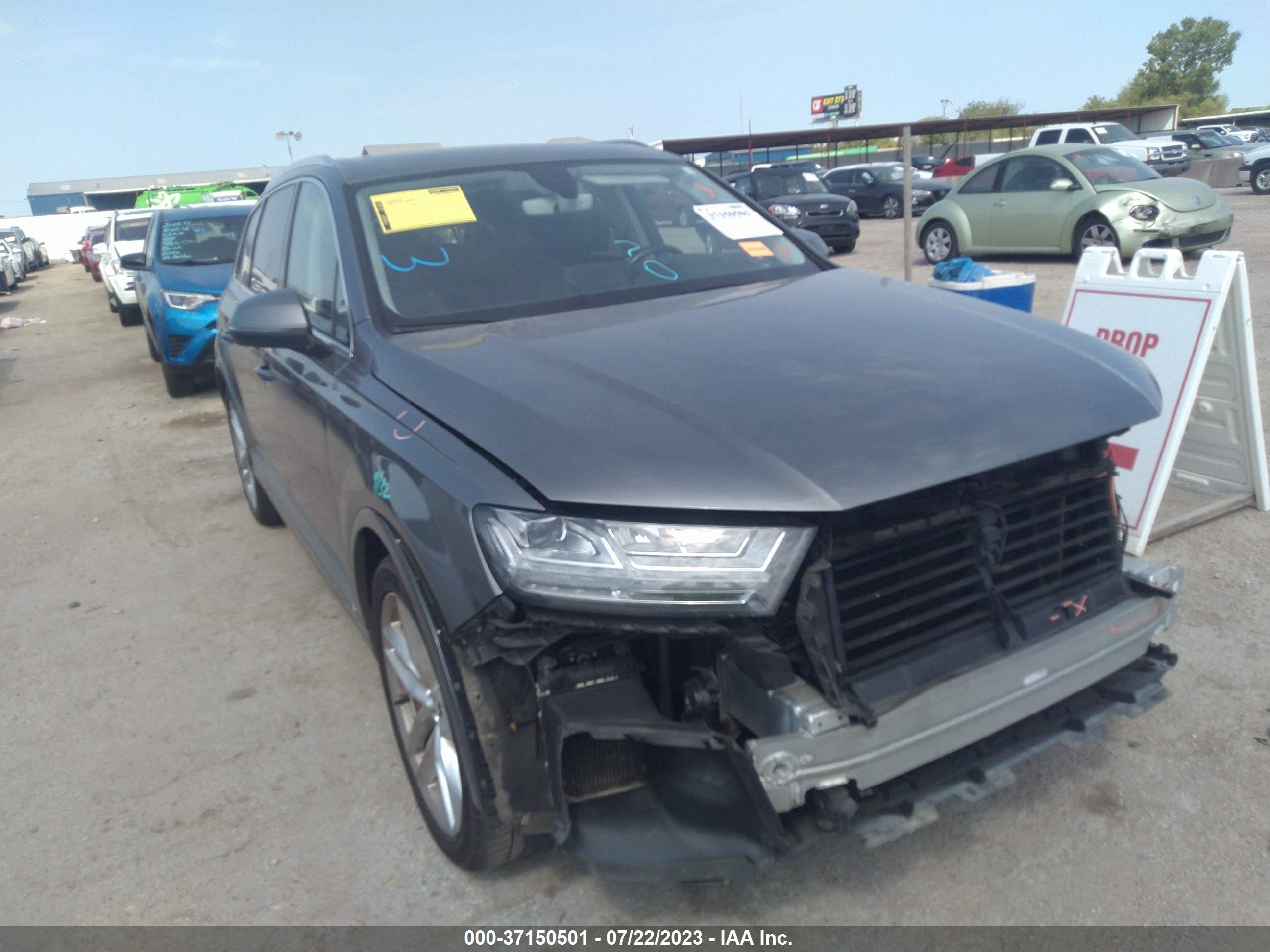 audi q7 2017 wa1vaaf70hd003881